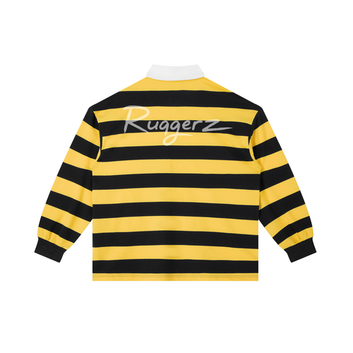 Color Block Stripe Polo Shirt