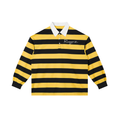 Color Block Stripe Polo Shirt